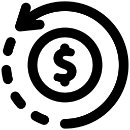 Pénzvisszafizetés ikon